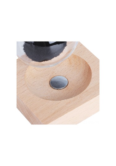 Konesam Ahşap Tabanlı Manyetik Cam Kumu Saati - Mıknatıs Etkisiyle Güzel Şekiller Oluşturan Ofis Ve Ev Dekorasyon Aleti