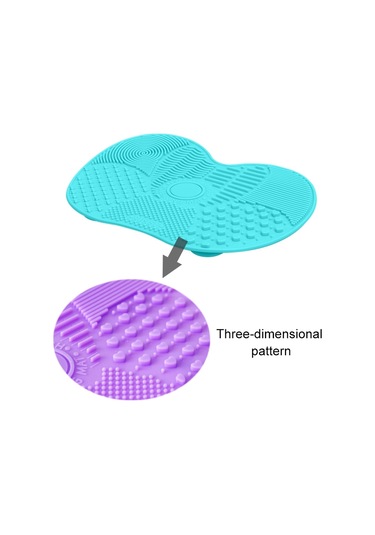 Sones Silikon Fırça Temizleme Matı Kozmetik Makyaj Kaş Fırçaları İçin Yıkama Aletleri Temizleme Pedi Fırça Tahtası Makyaj Temizleme Aleti Pembe