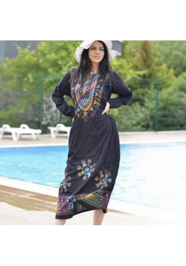 Boutique Venüs Uzun Şile bezi Elbise