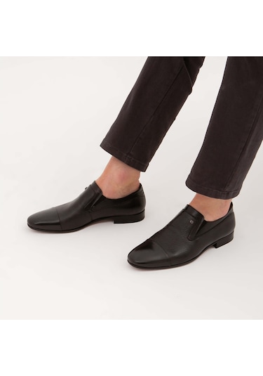 Tamer Tanca Erkek Hakiki Deri Siyah Makosen Ayakkabı 221 20472k Erk Ayk Sk21-22 Syh Mlk/syh Gyk Siyah