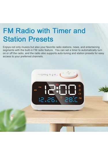 Wondernest Vе Sıcaklık Saat Radyolu No.6645 Likеn Fonksiyonlu Fm Çok Çalar