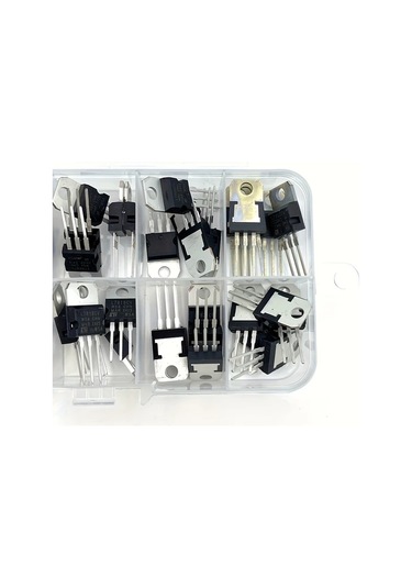 Topshop1 10 Çeşit 7805-7824 Lm317 Transistör Gerilim Regülatörü Kiti 50 Parça