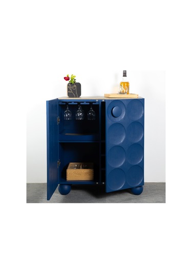 Circles Ahşap Bar Dolabı