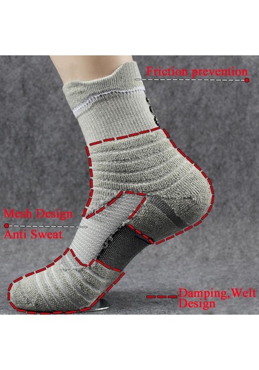 Mavi 2024 Erkek Havlu Alt Spor Kalın Çorap Koşu Çorap Orta Çorap Basketbol Büyük Boy Çorap