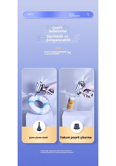 Üflemeli Entegre Akülü Elektrikli Süpürge-siyah 03