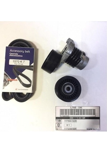 Renault Megane 4 - Iv 1.2 Tce H5f Alternatör Kayış Seti - 117203336r - Letendeur