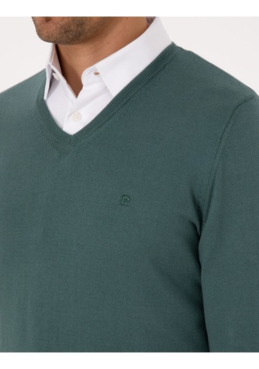 Pierre Cardin Erkek Yeşil Kazak /triko 50314190-vr054 Yeşil