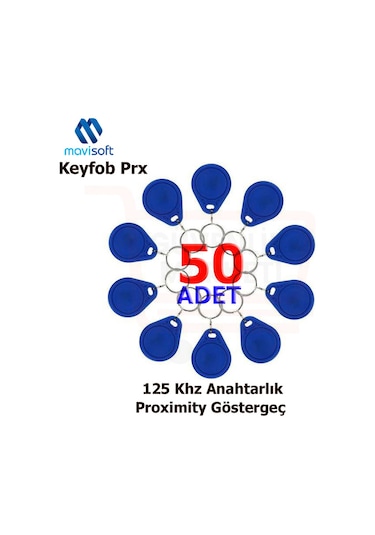 Proximity Anahtarlık Tag Göstergeç 50 Adet