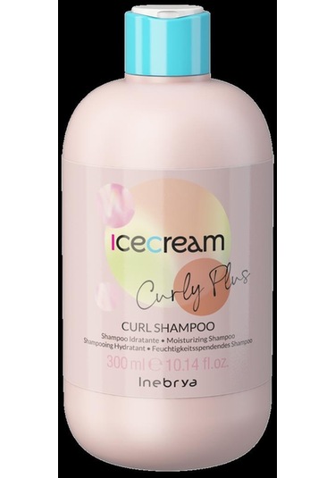 Inebrya Ice Cream Curl Plus - Kivircik Saclar İcin Nemlendirici Sampuan 300 Ml