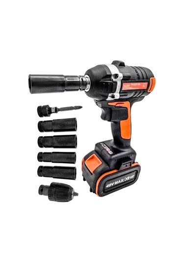 Moonshop 48V Profesyonel 3'lü Set Kırıcı Delici Somun Sıkma Taşla