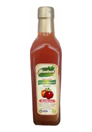 Sazlıca Organik Elma Sirkesi 500 ML