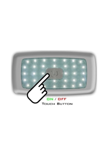 Sanel Led Lamba 12Volt 34 Ledli İç Aydınlatma Dokunmatik Sıcak Be