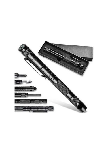 Novahub Çok Amaçlı Kalem: Pusula & Düdükli, Renkli Outdoor Kiti Hazır Çok Renkli