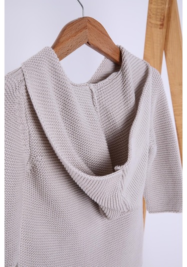 Babyhola %100 Organik Triko Kız Erkek Bebek Çocuk Kapüşonlu Hırka 6000 001