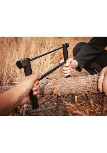 Yifomall Dış Mekan Çok Amaçlı Katlanabilir El Testeresi - Alüminyum Çerçeve Ve Paslanmaz Çelik - Fener Tutucu Özelliği - Yeşil