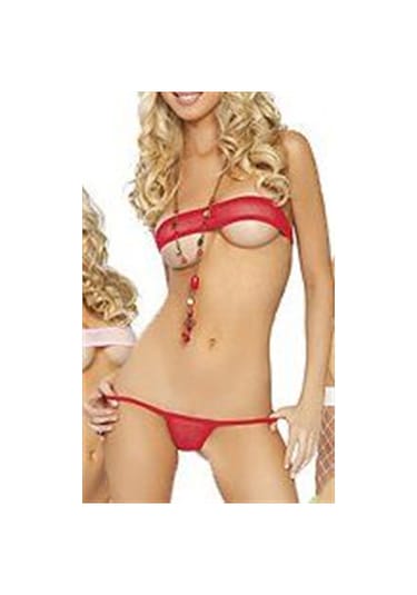 Melonika Br03122 Transparan Strapless Bikini Takım Çok Renkli