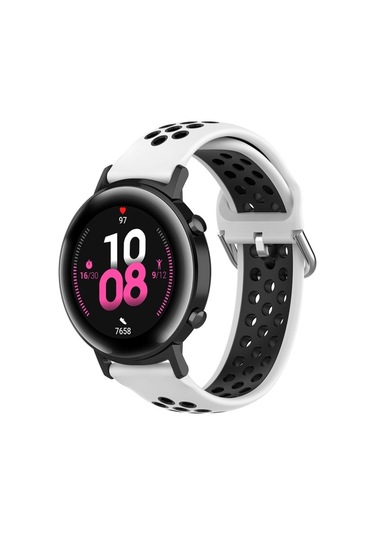 20mm Huami Amazfit Gts Samsung Galaxy Uyumlu zle Aktif 2 huawei zle Gt2 42mm c Toka Silikon Saat Kay Siyah Beyaz Fiyatlar ve Ozellikleri