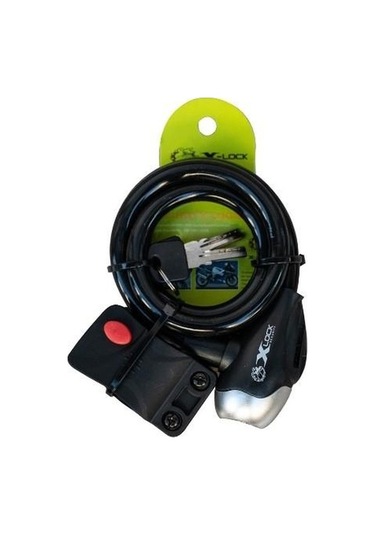 Xbyc Ty 561 Anahtarlı Çelik Halat Kilit 8x1300 Mm Bisiklet Kilidi Siyah