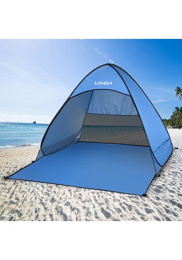 Lixada Otomatik Anında Açılır Plaj Çadırı Hafif Dış Mavi