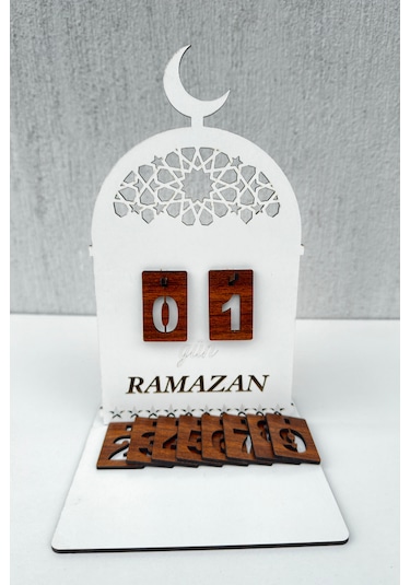 Ahşap Dekoratif Ramazan Takvim İmsakiye