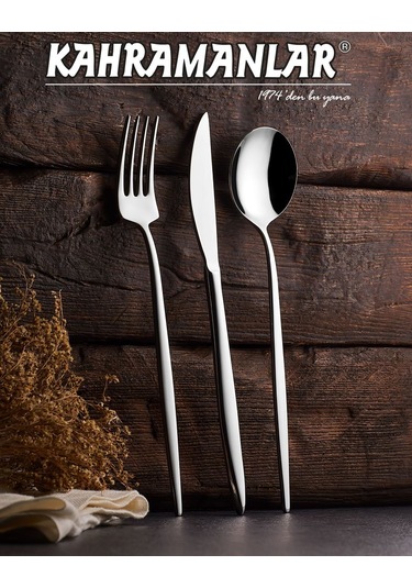 Kahramanlar Dora 72 Parça Çatal Kaşık Bıçak  Seti