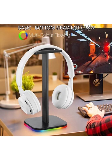 Sones Ajazz Çıkarılabilir Rgb Parlayan Oyun Kulaklığı Standı Usb Alıcı Lambası, Stil: Rgb Model