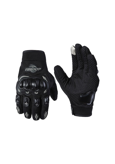 Konesam Bsddp Rh-a0107 Motosiklet Eldiveni Siyah 2xl: 4 Mevsim Nefesli, Çarpma Önleyici, Dokunmatik Ekran Uyumlu Tam Parmaklı