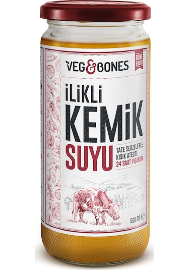 Veg&Bones İlikli Kemik Suyu 6 x 500 ML