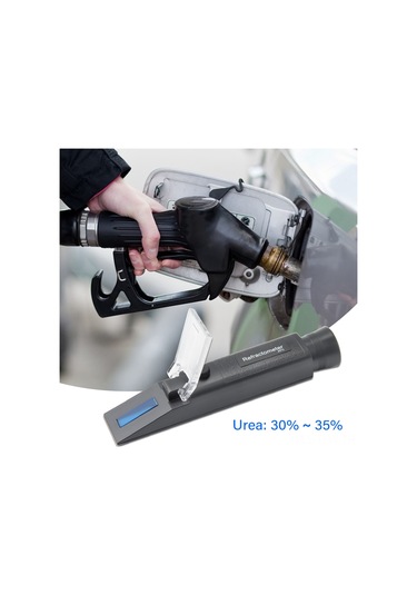 Tenfowee El Tipi Portatif Çelik Kristal Refraktometre - Antifriz Donma Noktası, Ürea Konsantrasyonu, Akü Elektroliti Ve Fren Sıvısı Ölçüm Aracı 2 M