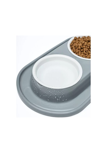 Al'ternativa Kedi Ve Köpekler İçin Çiftli Kap, Gri 178093932