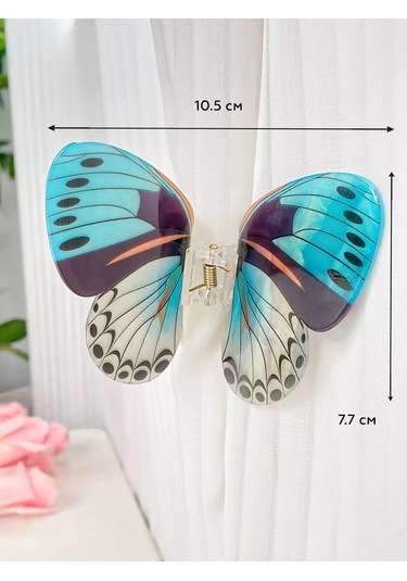 Symbol Kelebek Canlı Saç Tokası 230890014 Açık Mavi