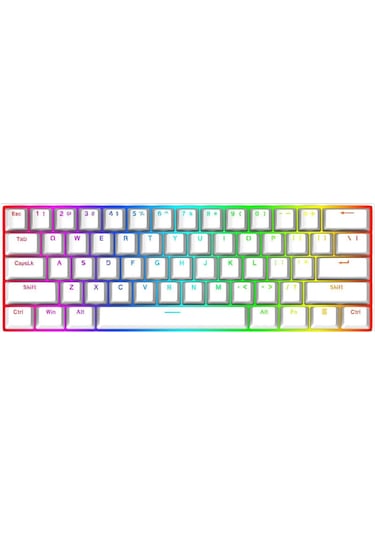 Redragon K630w-rgb Dragonborn Blue Switch%60 Tr Q Beyaz Mekanik K