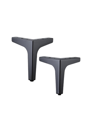 Suntek Magideal 4 Adet Demir Metal Mobilya Ayakları 10cm-siyah