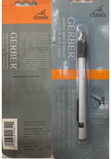 Gerber Microtech Sharpener Kamp Bıçak Kanca Elmas Uç Hassas Bileyici Gri