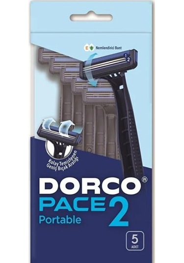 Dorco Pace 2 Bıçaklı Portatable 5'li Paket
