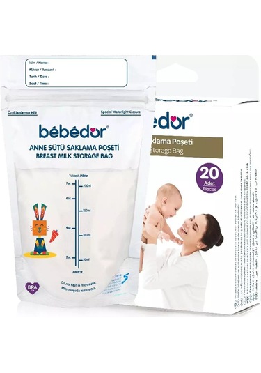 Bebedor 679 Anne Sütü Saklama Poşeti 20 li