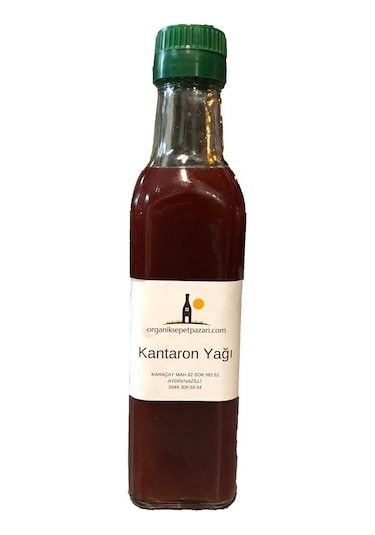 Organik Sepet Pazarı Sarı Kantaron Yağı Cam Şişe 250 ML