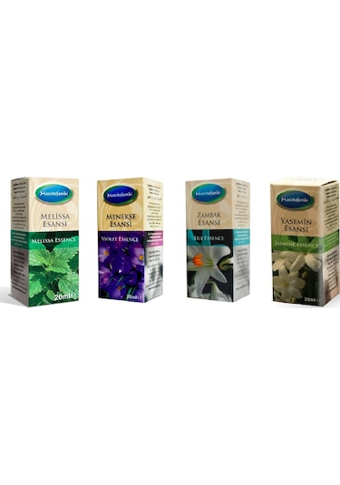 Mecitefendi Yasemin + Menekşe + Melisa + Zambak Esans Seti 4 x 20 ML