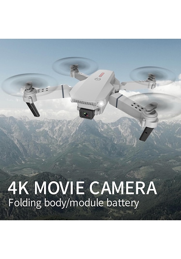 E88 4k Hd Çift Kameralı Drone App Kontrol Wifi Li Katlanabilir