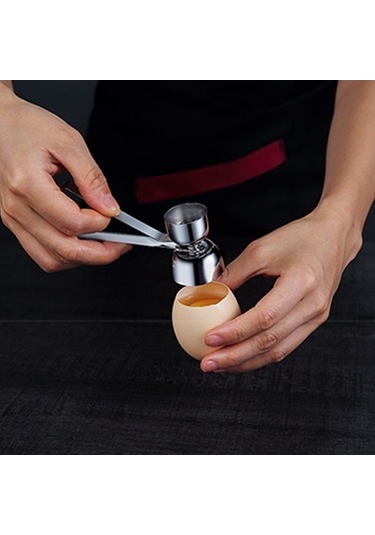 Fastbuy Çift Uçlu Yumurta Açacağı - Paslanmaz Çelik - Kolay Kabuk Soyma - Mutfak Aracı Diğer