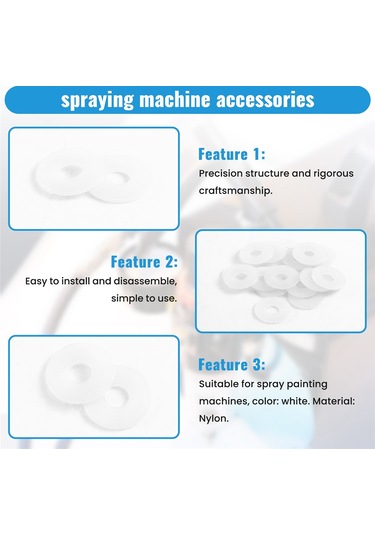 Xurunkeji 20 Adet Havasız Püskürtme Makinesi Aleti Uzatma Çubuğu Contası Püskürtme Çubuğu Contası Havasız Püskürtme Makinesi Aksesuarları