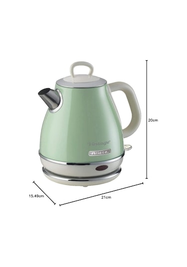 Ariete Vintage Elektrikli Su Isıtıcı 1 Litre Yeşil 2868/04 - Pasl