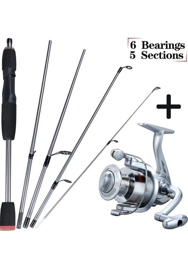 Didadodo Deniz Sazan Balıkçılığı Seti İçin İplik Balıkçılık Makarası & Karbon Fiber Çubuk Rod 1.7m & 2000 Rod1.7m&2000