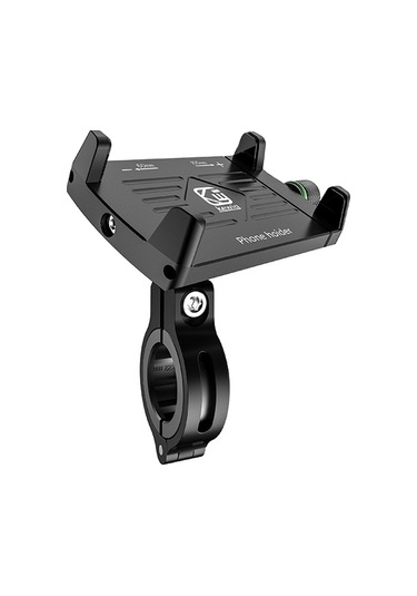 Kewig M7 Bisiklet 4 Pençeli Alüminyum Navigasyon Braketi Açık Bisiklet Cep Telefonu Tutucu Siyah Siyah