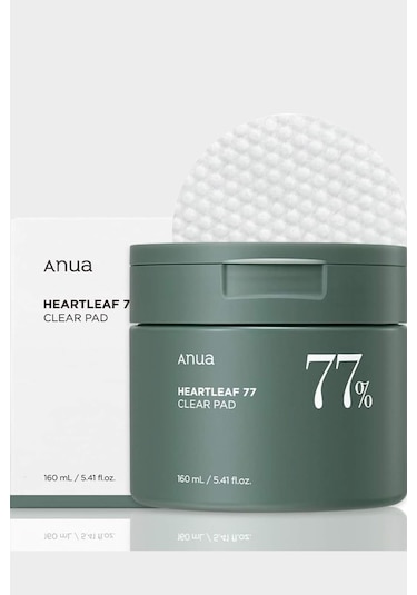 Defacto Anua - Heartleaf 77% Clear Pad (Gözenek ve Siyah Nokta Karşıtı Asitli Tonik Ped) 160ml H6477AXNS