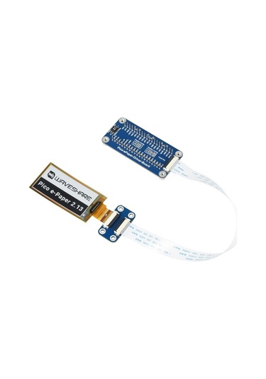 Waveshare 2.13 İnç 212 X 104 Piksel Siyah/beyaz Esnek E-kağıt E-mürekkep Ekran Modülü Raspberry Pi Pico İçin, Spı Arayüzü