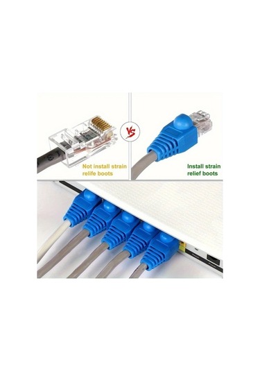 Besthome1 Dream011 Mavi Rj45 Kıvırma Takımı 20 Adet Rj45 Konnektör Test Cihazı Ve Kapak Kesme Soyma Aleti Ethernet Kıvırma