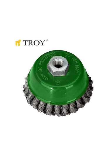 Troy 27707-100 Burma Telli Çanak Fırça 100  MM