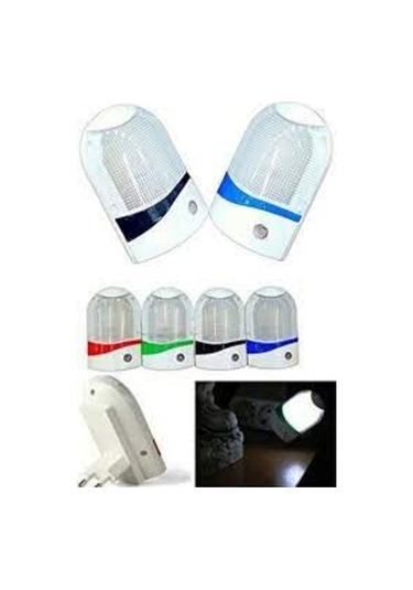 Desingshop Led Sensörlü Fotoselli Gece Lambası Beyaz