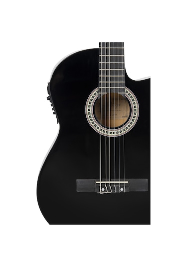 Miguel Artegas Mag65Cebk Siyah Elektro Klasik Gitar